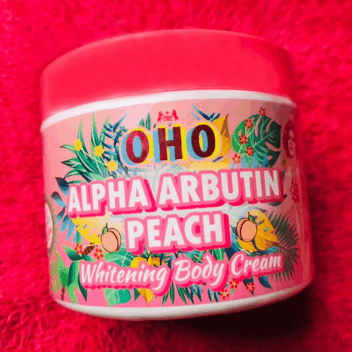 OHO Alpha Arbutin Peach Whitening Body Cream